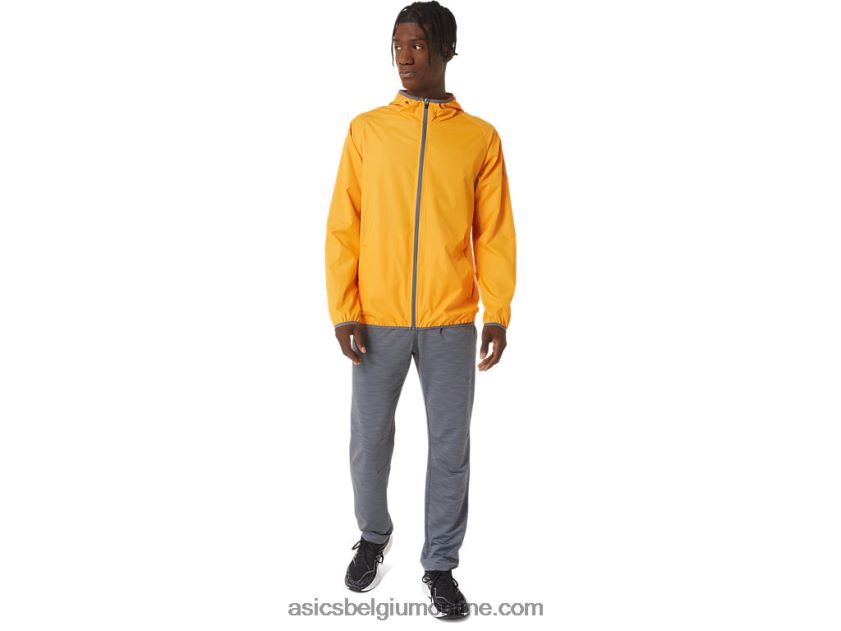 opvouwbare jas voor heren V6HXR21043 barnsteen/metropool Asics