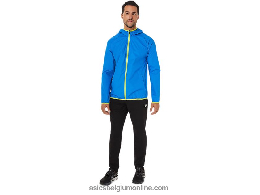 opvouwbare jas voor heren V6HXR21712 elektrisch blauwe spacedye/limoenschil Asics
