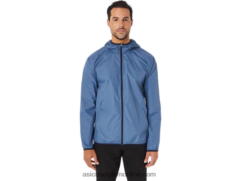 opvouwbare jas voor heren V6HXR21829 storm blauwe heather/peacoat Asics