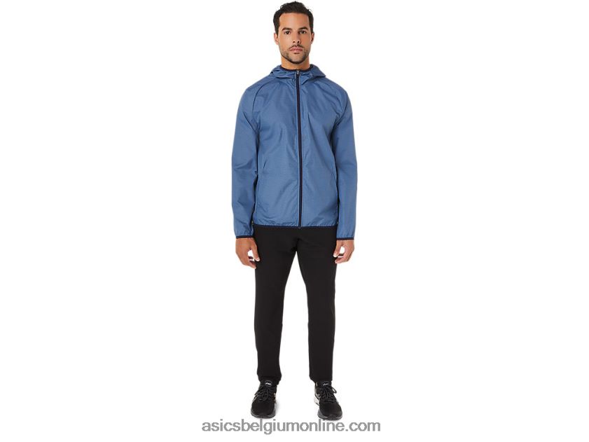 opvouwbare jas voor heren V6HXR21829 storm blauwe heather/peacoat Asics