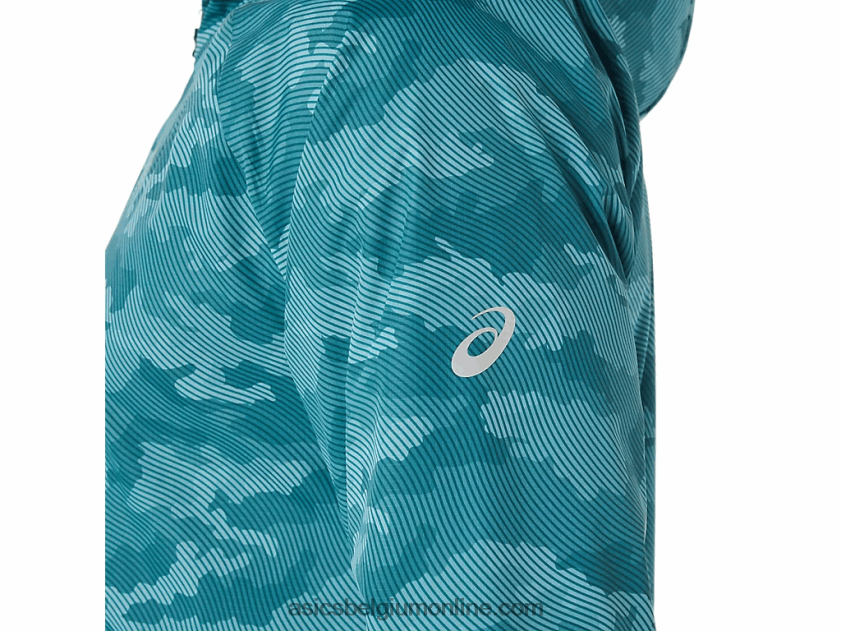 opvouwbare jas voor heren V6HXR21893 mistige dennenprint/zure yuzu Asics