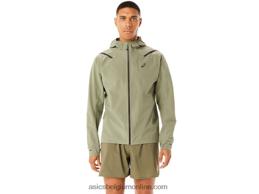 versnelde waterdichte 2.0-jas voor heren V6HXR21103 korstmos groen Asics