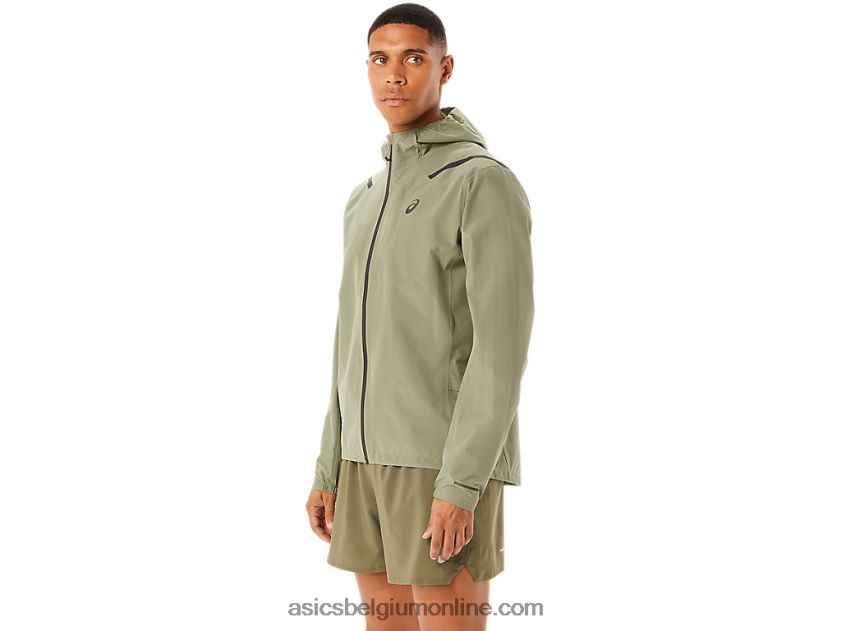 versnelde waterdichte 2.0-jas voor heren V6HXR21103 korstmos groen Asics