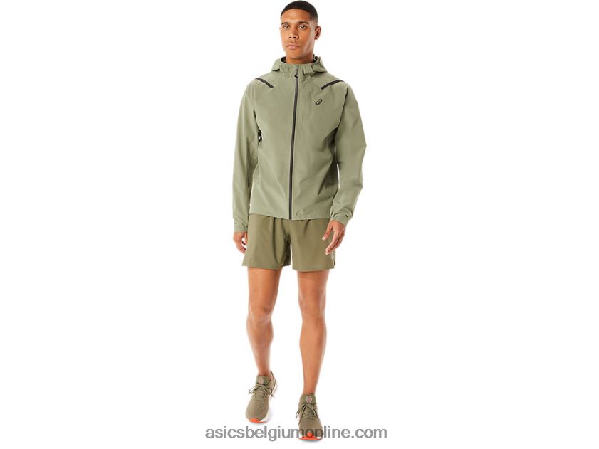 versnelde waterdichte 2.0-jas voor heren V6HXR21103 korstmos groen Asics
