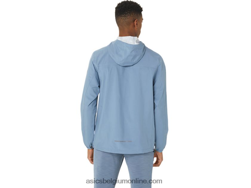 waterdichte jas voor heren V6HXR2214 staalblauw/dragergrijs Asics