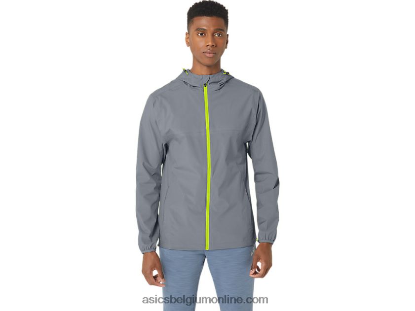 waterdichte jas voor heren V6HXR2246 bladsteen/limoenschil Asics