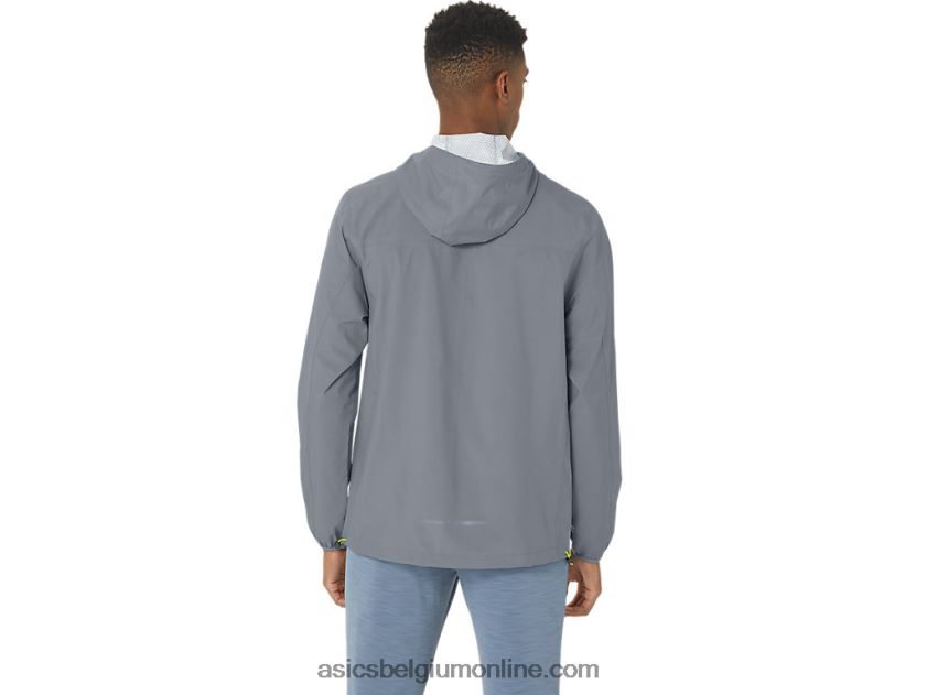 waterdichte jas voor heren V6HXR2246 bladsteen/limoenschil Asics