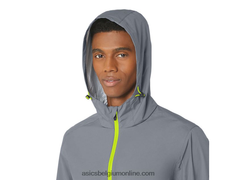 waterdichte jas voor heren V6HXR2246 bladsteen/limoenschil Asics