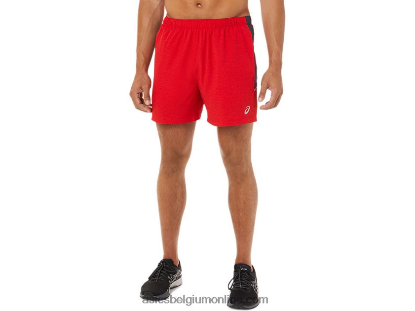 5in pr lyte short voor heren V6HXR21824 elektrisch rood heather/grijs Asics