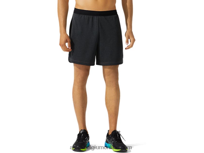 7in gebreide trainingsshort voor heren V6HXR21767 donkergrijze heide Asics