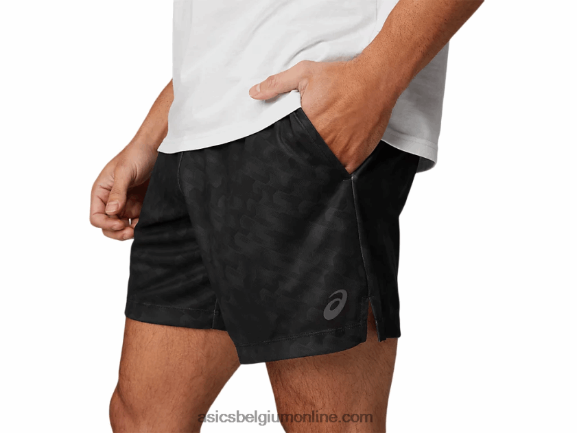 7in gebreide trainingsshort voor heren V6HXR21779 prestatie zwart Asics