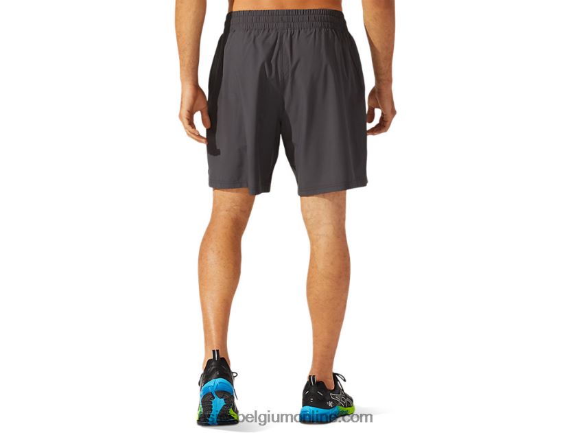7in geweven train short voor heren V6HXR21786 grafiet grijs Asics