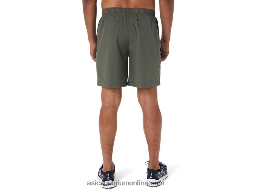 7in pr lyte short voor heren V6HXR21022 mantel groen htr/perf zwart Asics