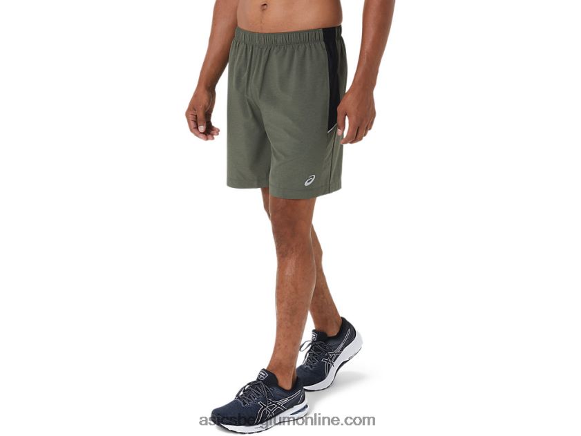 7in pr lyte short voor heren V6HXR21022 mantel groen htr/perf zwart Asics