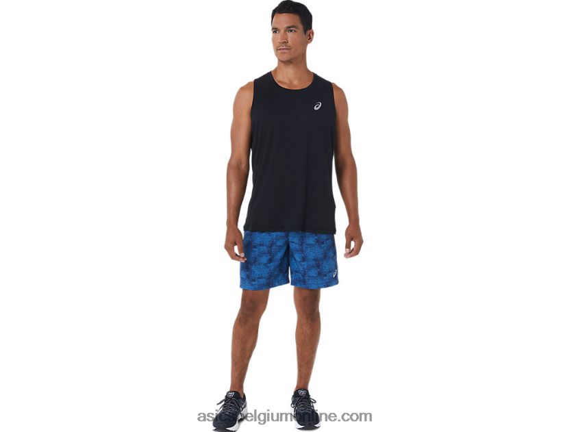 7in pr lyte short voor heren V6HXR21029 tie dye blauw/perf zwart Asics