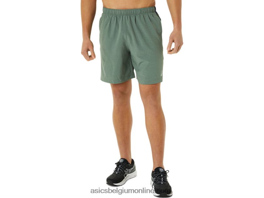 7in pr lyte short voor heren V6HXR21362 korstmos groene print/frans blauw Asics