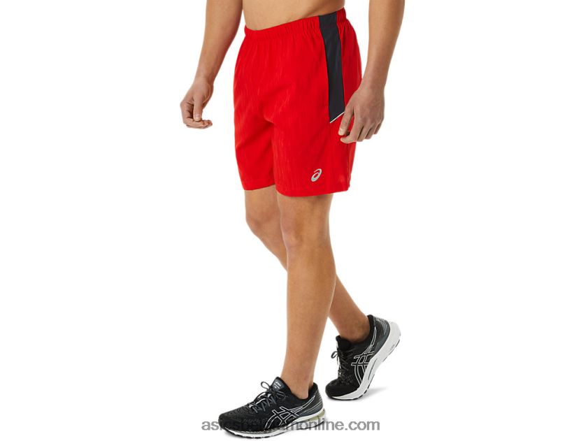 7in pr lyte short voor heren V6HXR21364 vurig rode print/drager grijs Asics