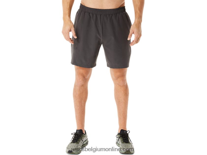 geweven short van 7 inch voor heren V6HXR2953 obsidiaan grijs Asics