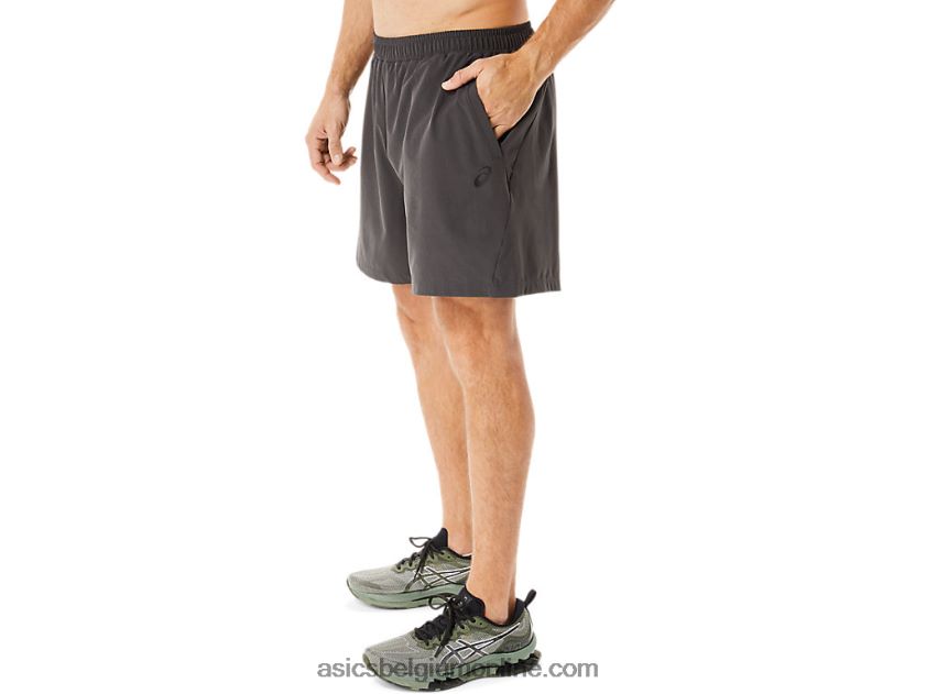 geweven short van 7 inch voor heren V6HXR2953 obsidiaan grijs Asics