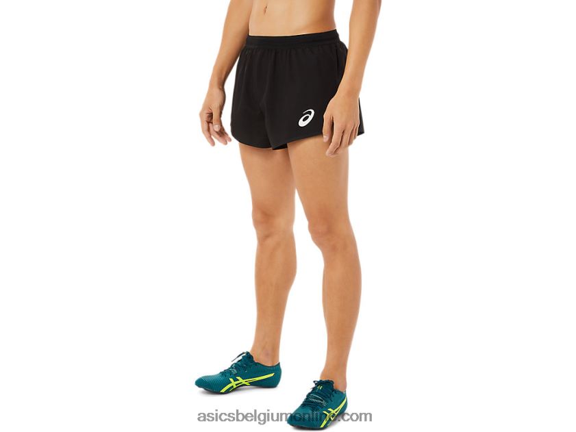 geweven short van lichte mesh voor heren V6HXR21399 prestatie zwart Asics