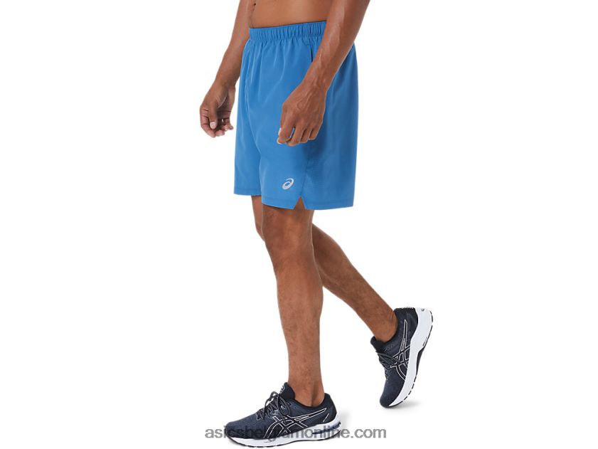 heren 7in 2 in 1 short V6HXR21133 azuur/draaggrijs Asics