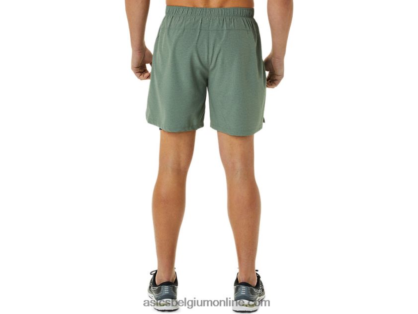 heren 7in 2 in 1 short V6HXR21352 korstmos groen heide/frans blauw Asics