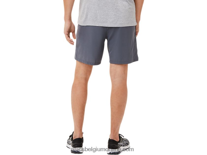 heren 7in 2 in 1 short V6HXR21904 bagagedrager grijs/performance zwart Asics