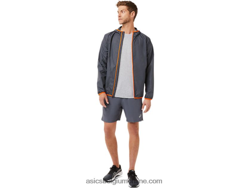heren 7in 2 in 1 short V6HXR21904 bagagedrager grijs/performance zwart Asics
