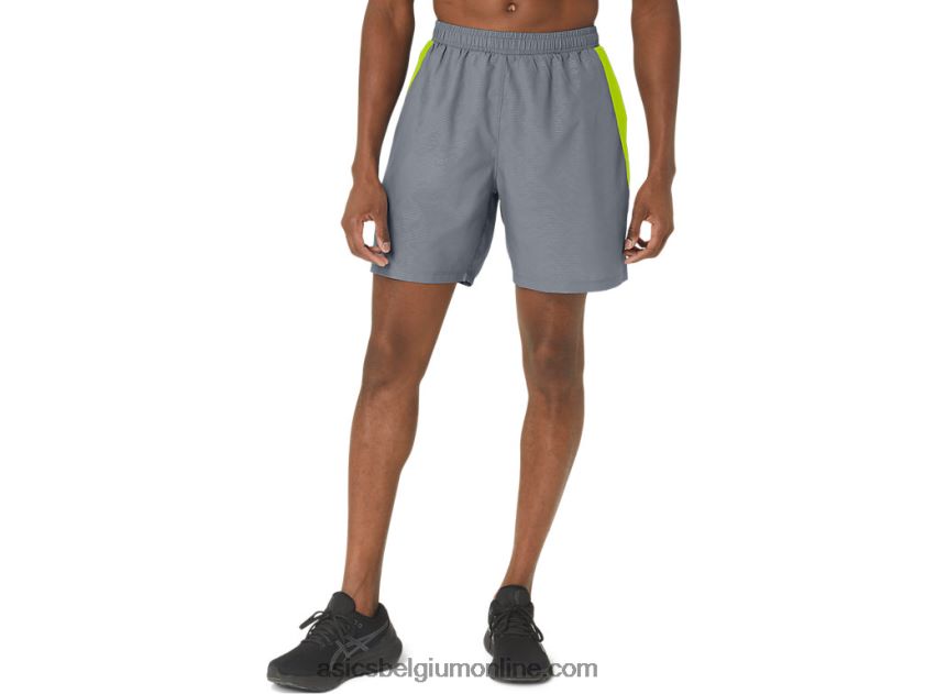 heren 7in pr lyte short 2.0 V6HXR2291 bladsteen/limoenschil Asics