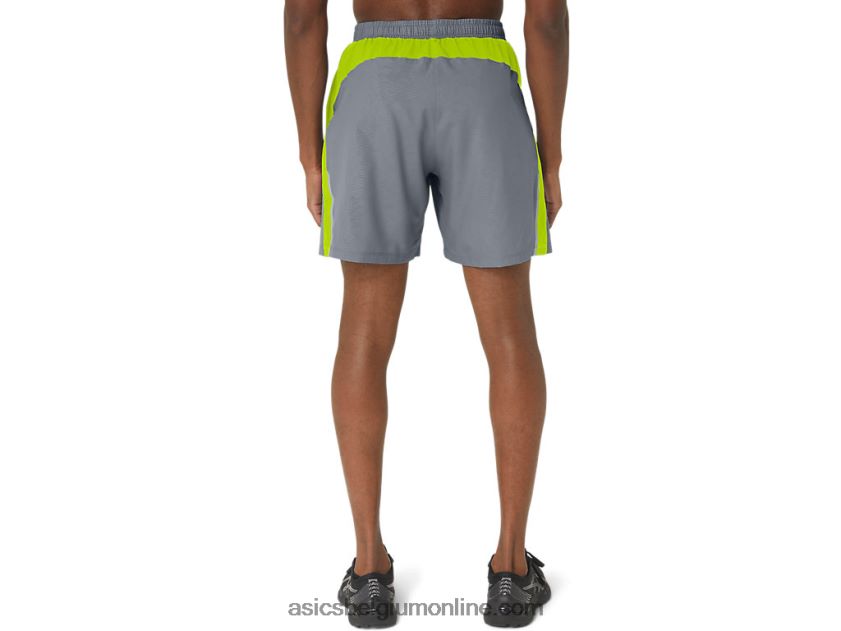 heren 7in pr lyte short 2.0 V6HXR2291 bladsteen/limoenschil Asics