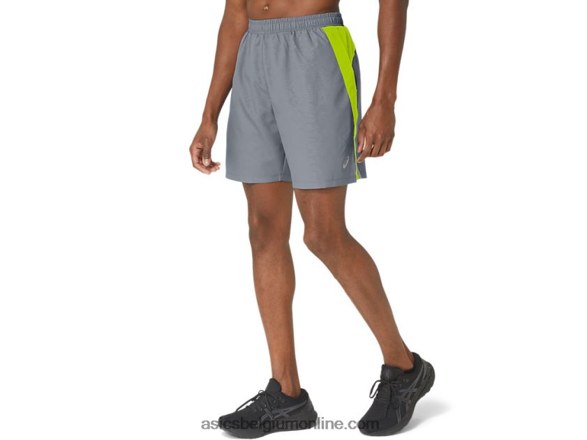 heren 7in pr lyte short 2.0 V6HXR2291 bladsteen/limoenschil Asics