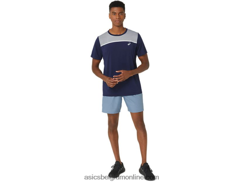 heren 7in pr lyte short 2.0 V6HXR234 staal blauwe nagashi tech Asics
