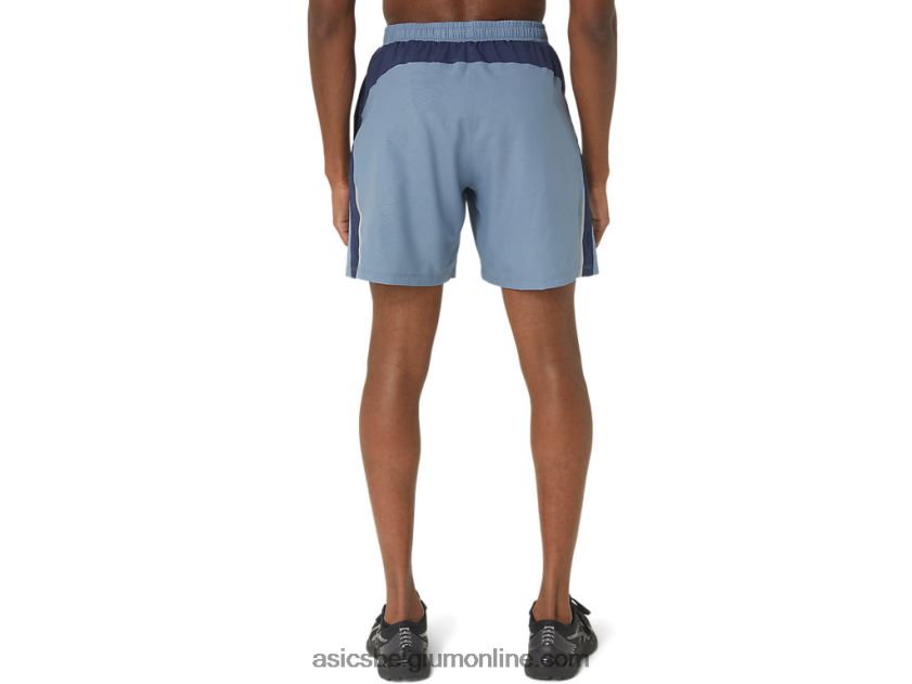 heren 7in pr lyte short 2.0 V6HXR234 staal blauwe nagashi tech Asics