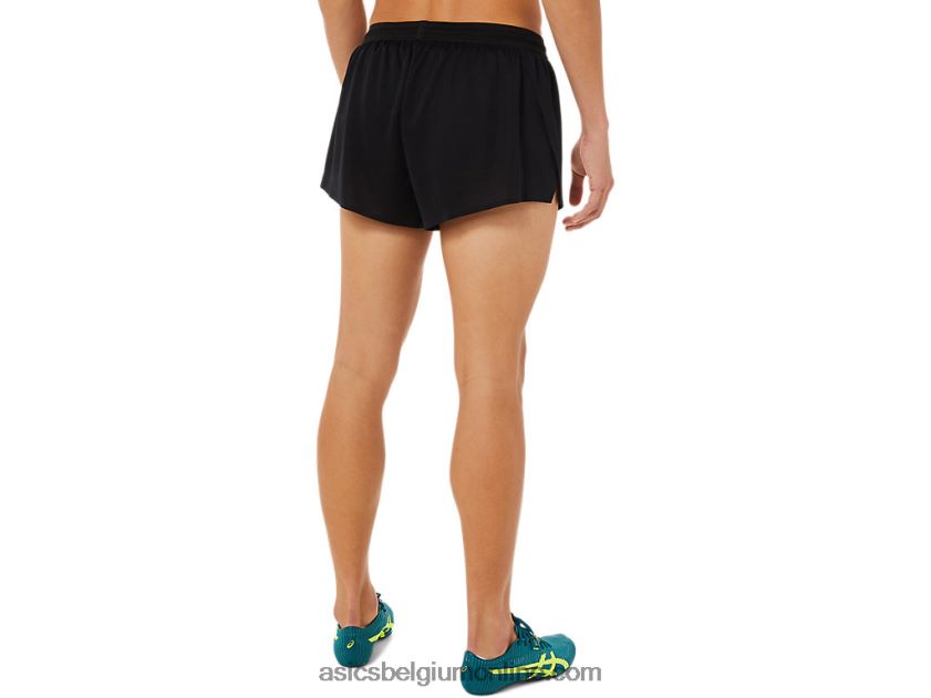 heren licht gebreide short V6HXR21446 prestatie zwart Asics