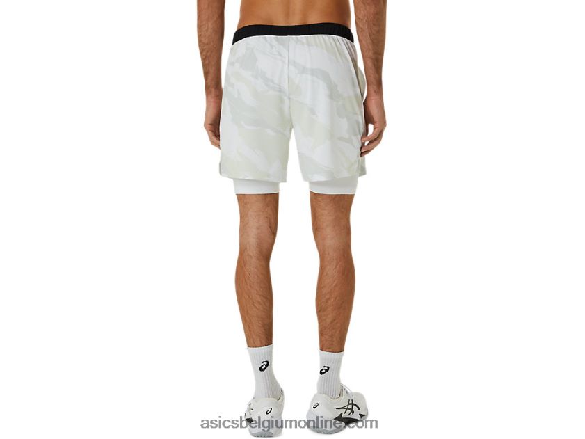 heren match graphic 7in het kort V6HXR2476 briljant wit Asics