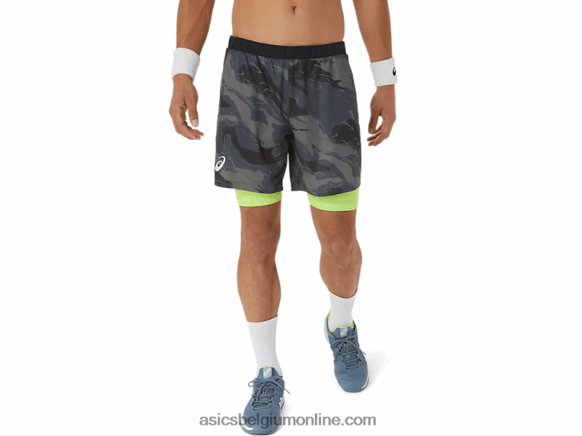 heren match graphic 7in het kort V6HXR2506 drager grijs Asics
