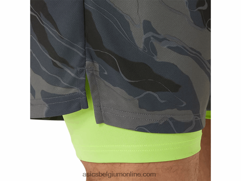 heren match graphic 7in het kort V6HXR2506 drager grijs Asics