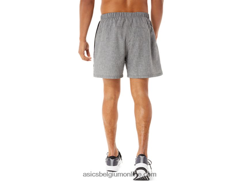 heren ready set 5 in het kort V6HXR2974 donkergrijs gemêleerd/zwart Asics