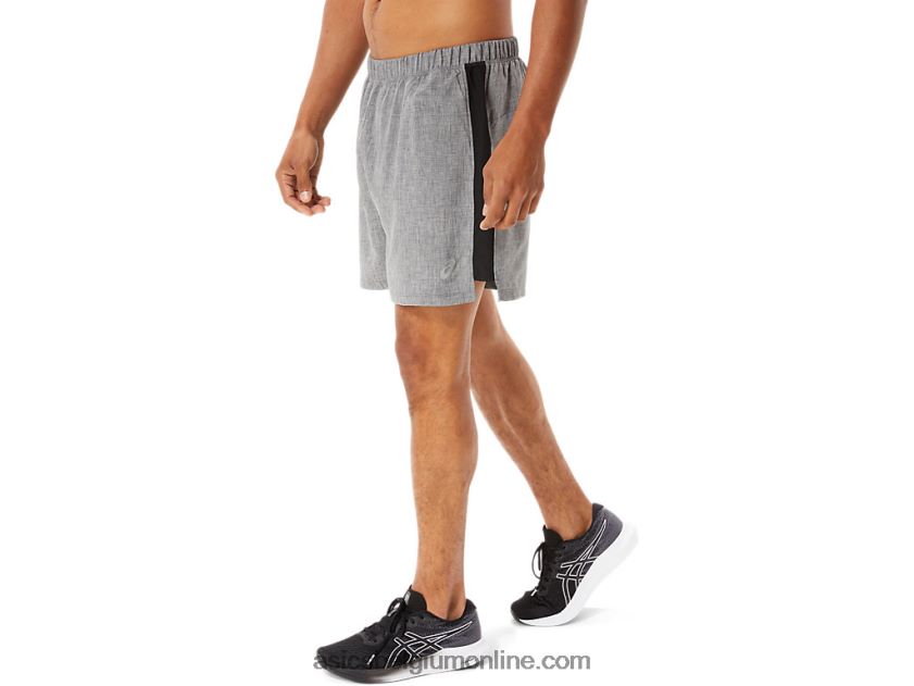 heren ready set 5 in het kort V6HXR2974 donkergrijs gemêleerd/zwart Asics