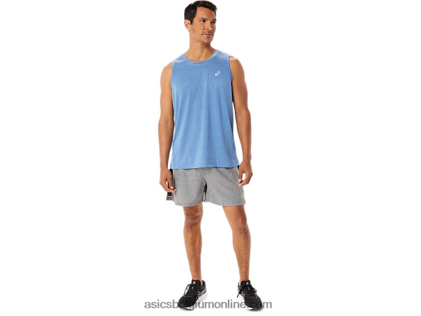 heren ready set 5 in het kort V6HXR2974 donkergrijs gemêleerd/zwart Asics