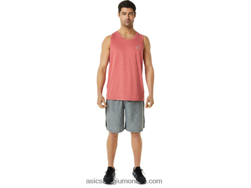 heren ready-set 9in het kort V6HXR2921 donkergrijs gemêleerd/zwart Asics