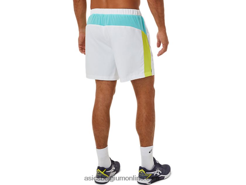 heren short met colourblocking V6HXR21480 briljant wit Asics