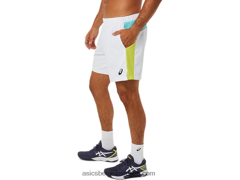 heren short met colourblocking V6HXR21480 briljant wit Asics
