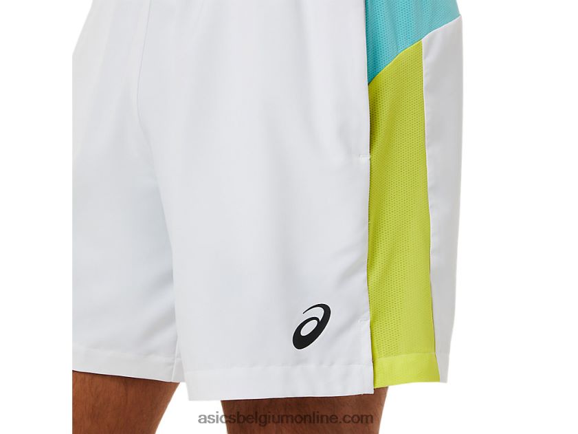 heren short met colourblocking V6HXR21480 briljant wit Asics