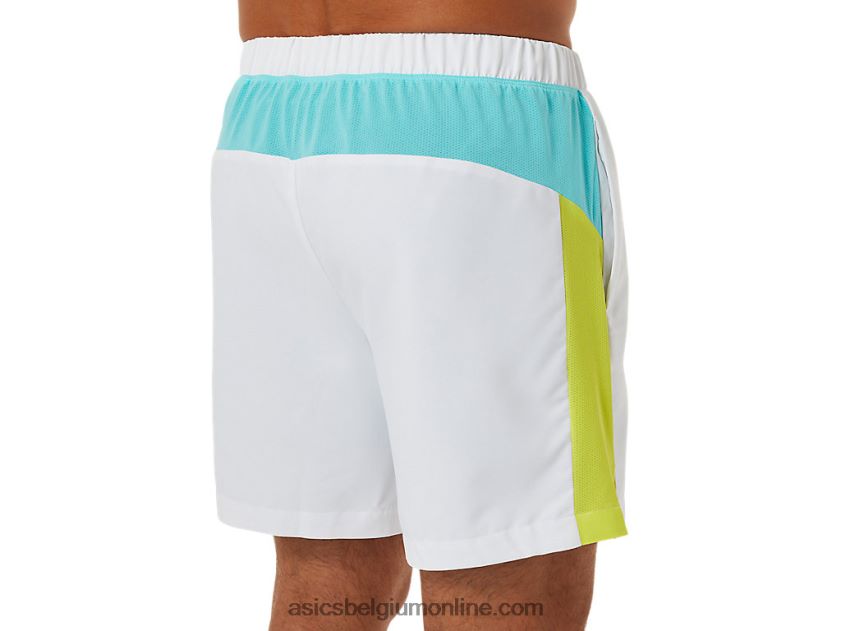 heren short met colourblocking V6HXR21480 briljant wit Asics