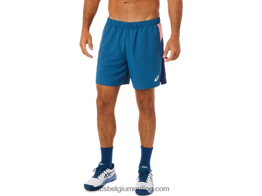heren short met colourblocking V6HXR21493 licht indigo Asics