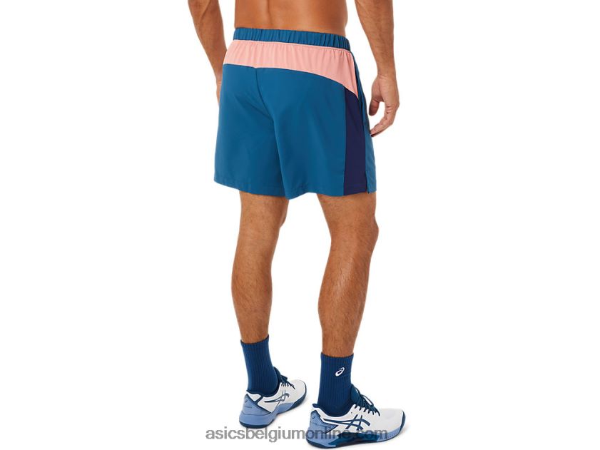 heren short met colourblocking V6HXR21493 licht indigo Asics