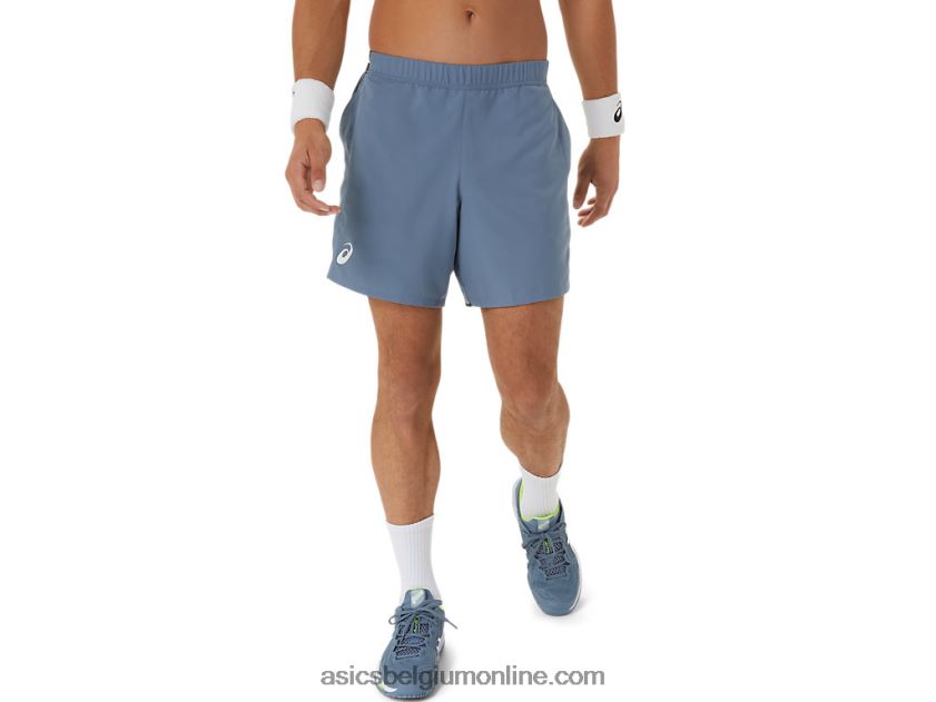 heren wedstrijd 7 in het kort V6HXR2473 staal blauw Asics