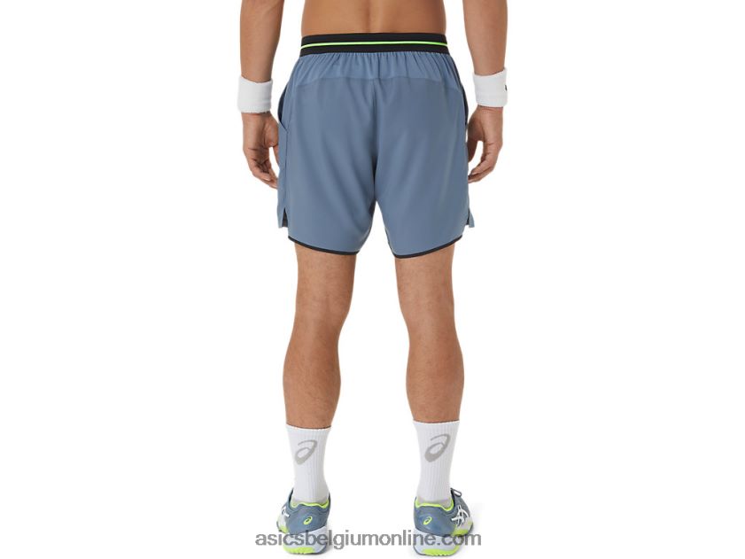 heren wedstrijd 7 in het kort V6HXR2473 staal blauw Asics