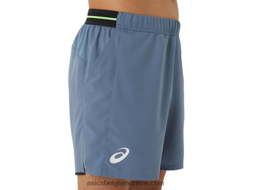 heren wedstrijd 7 in het kort V6HXR2473 staal blauw Asics